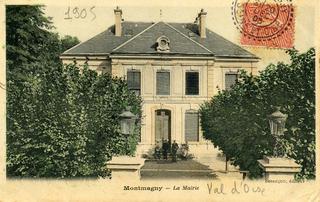 carte postale ancienne représentant la Mairie