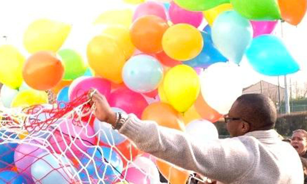 Ballons multicolores