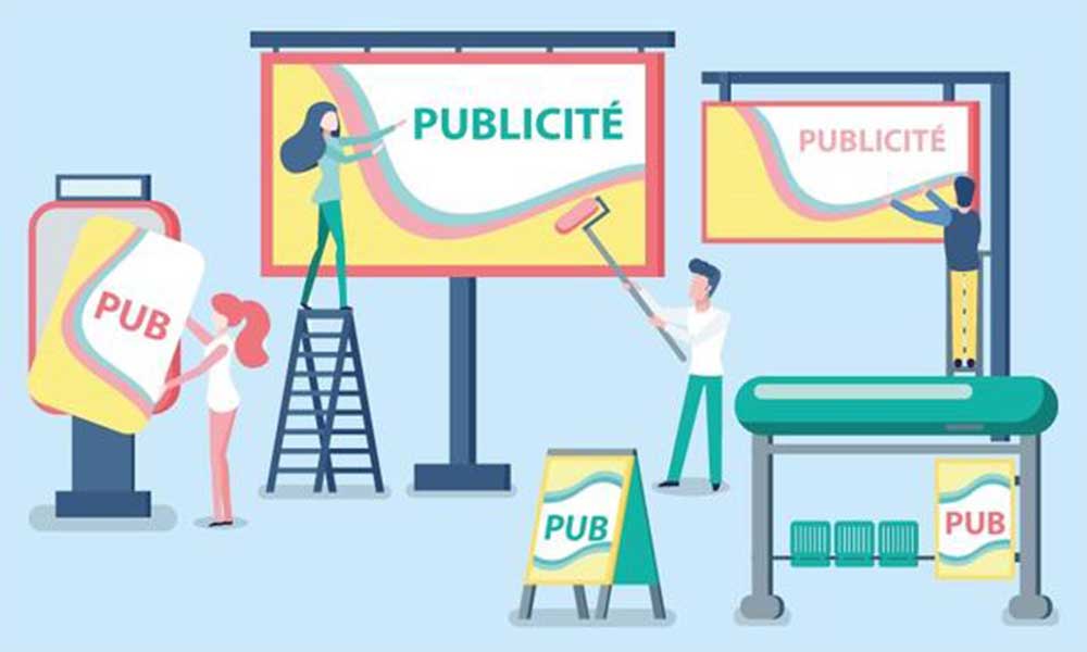 illustration panneaux publicitaires