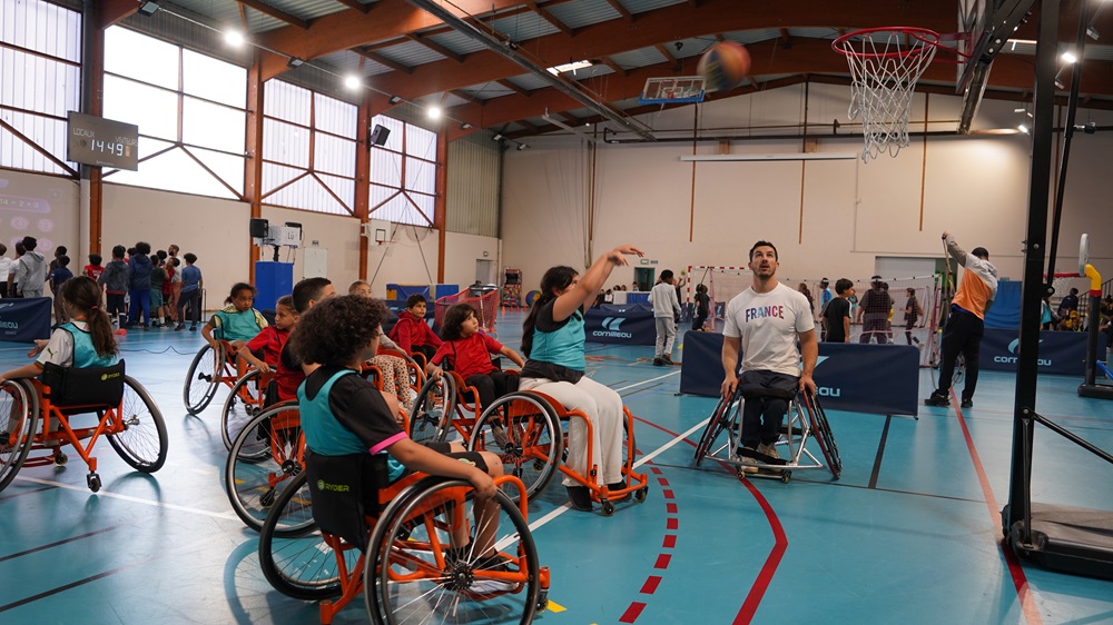 Initiation au basket fauteuil avec Sofyane Mehiaoui