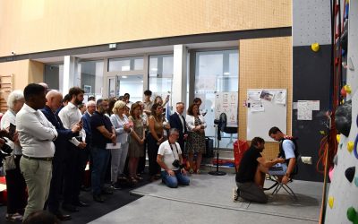 Inauguration du dispositif d’escalade inclusif