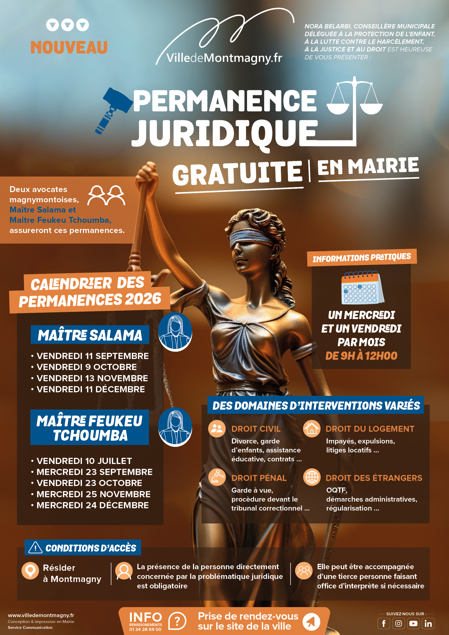 PERMANENCES JURIDIQUES - AFFICHE A3