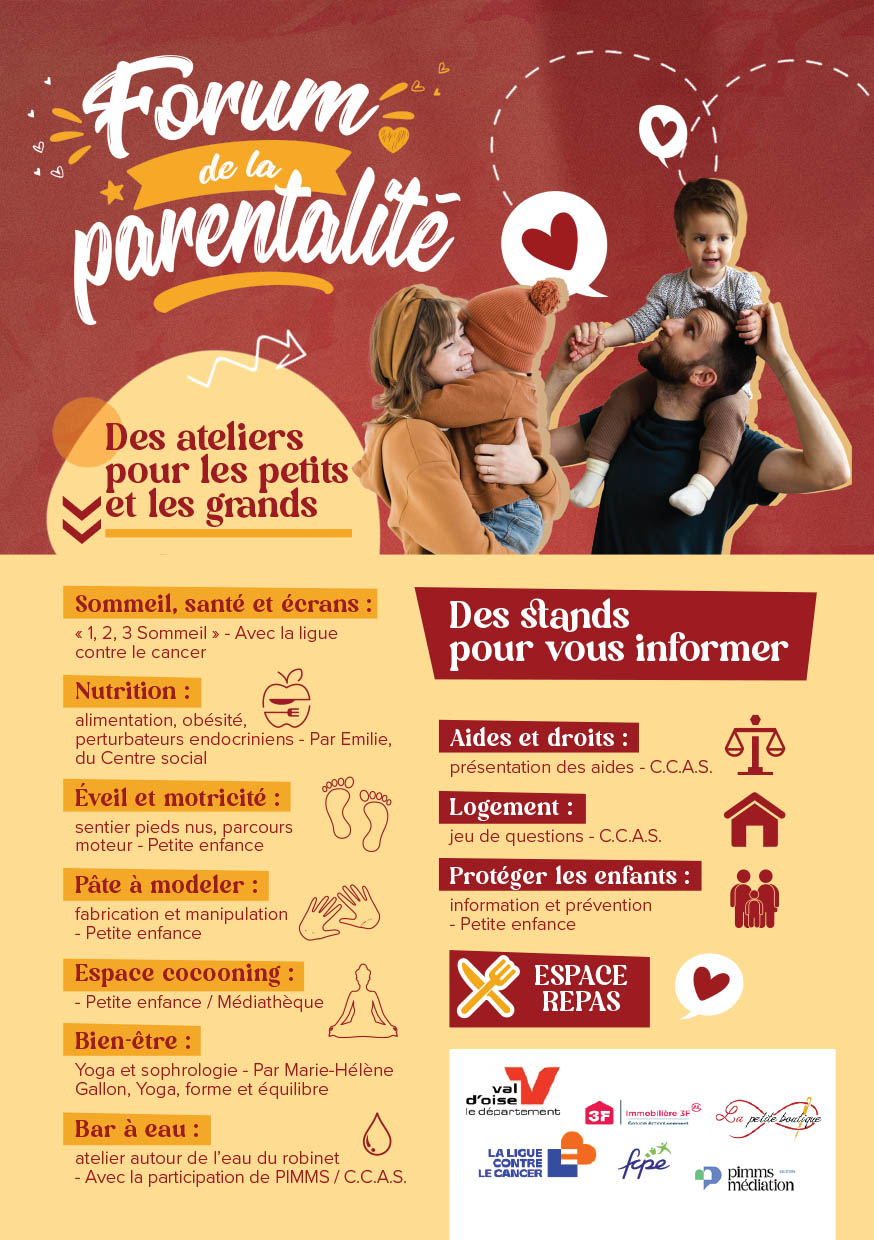 FORUM PARENTALITE - TRACT1-2 Affiche Bienvenue aux clubs
